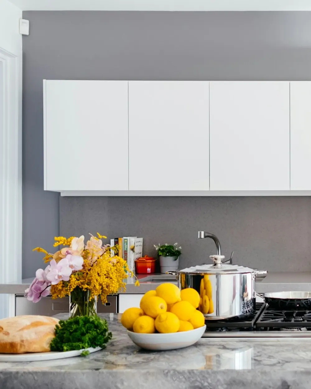 Cocina reformada con isla